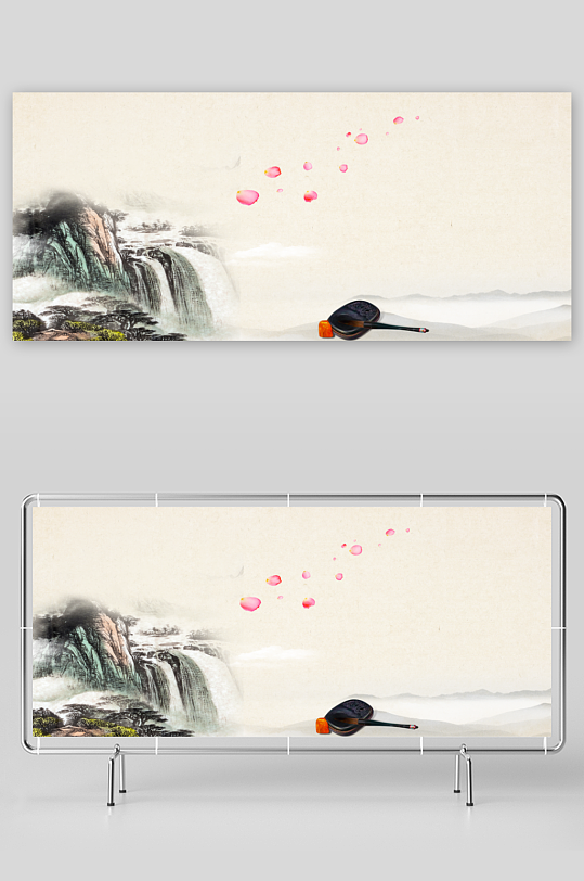 中国风水墨背景素材-众图网