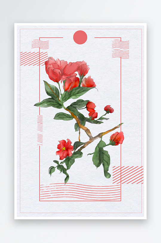 中国风水墨海报背景素材-众图网