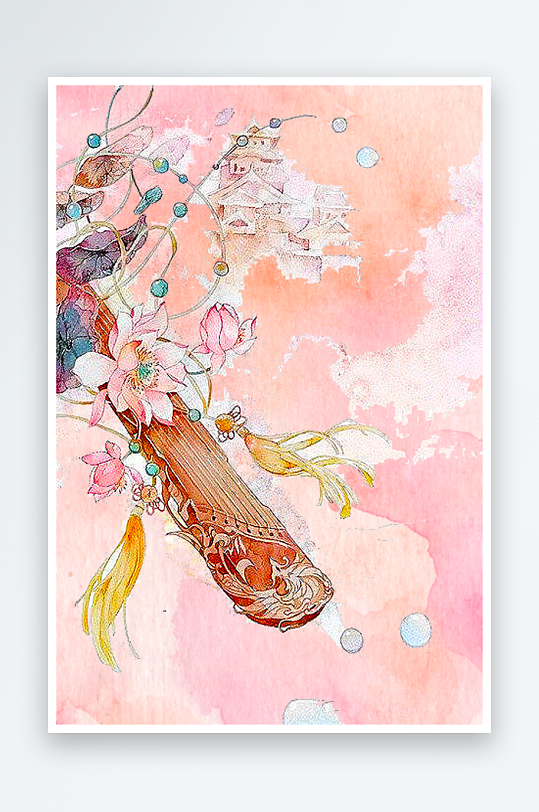 中国风水墨海报背景素材-众图网