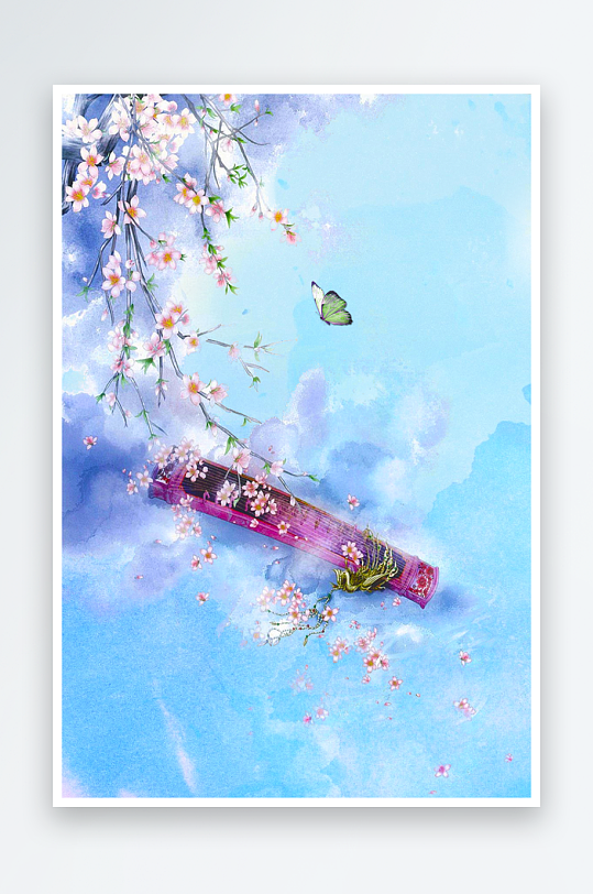 中国风水墨海报背景素材-众图网