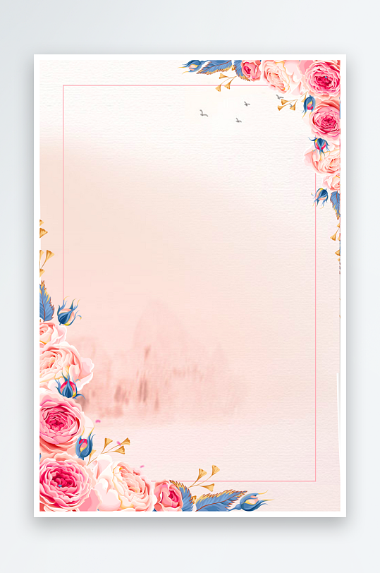 中国风水墨海报背景素材-众图网