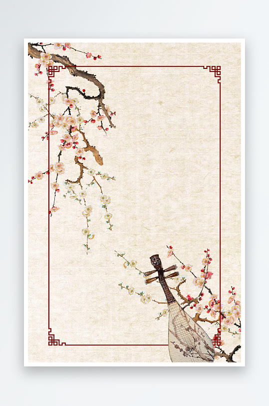 中国风水墨海报背景-众图网