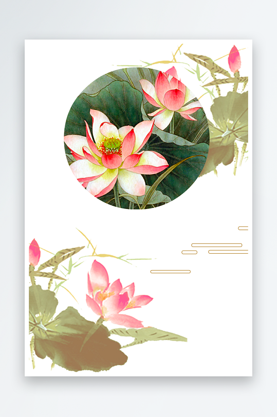 中国风水墨海报背景-众图网