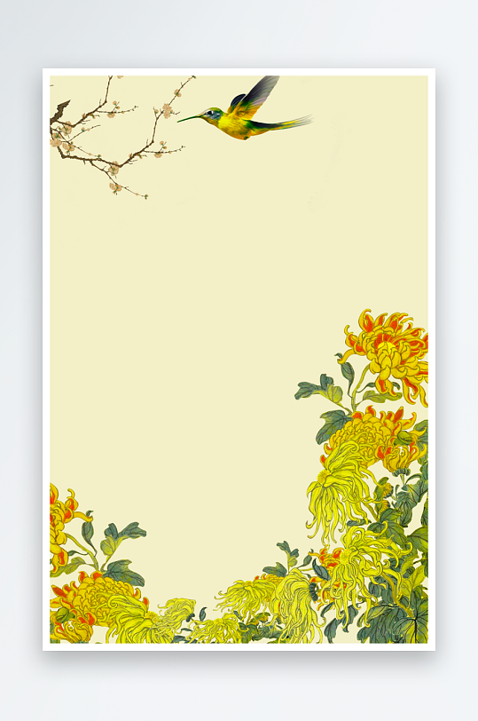 中国风水墨海报背景-众图网