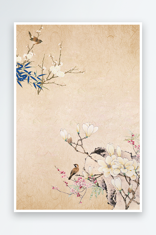 中国风水墨海报背景模板-众图网