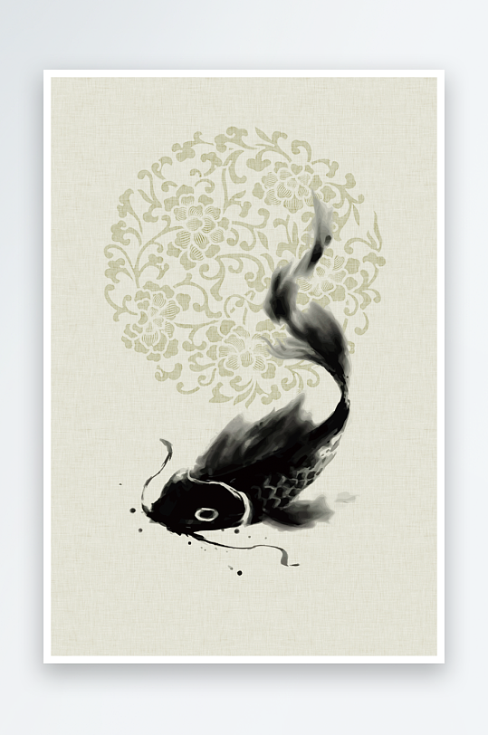 中国风水墨海报背景模板-众图网