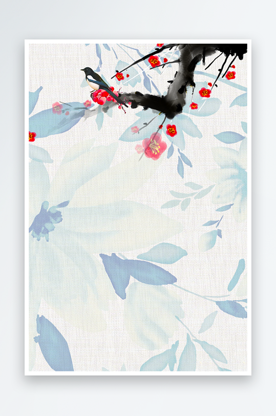 中国风水墨海报背景模板-众图网