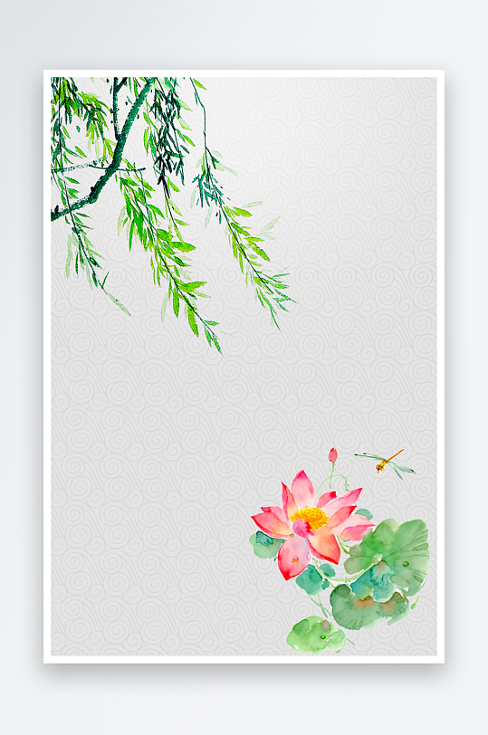 中国风水墨海报背景模板-众图网