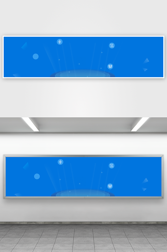 蓝色科技背景素材-众图网