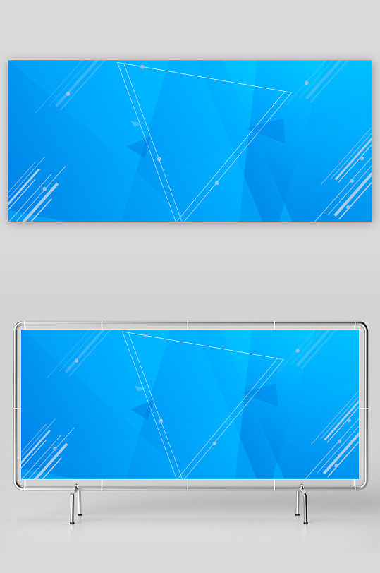 蓝色科技背景素材-众图网