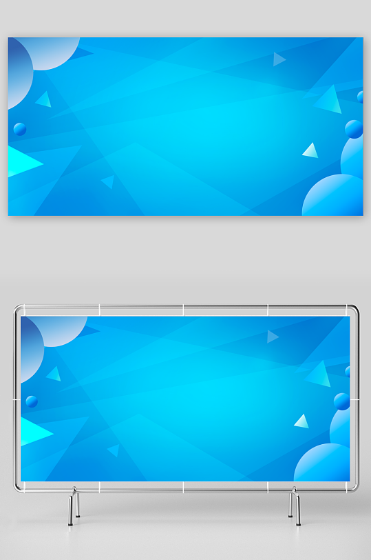 蓝色科技背景素材-众图网