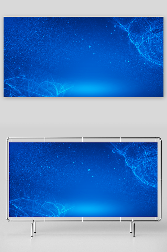 蓝色科技背景素材-众图网