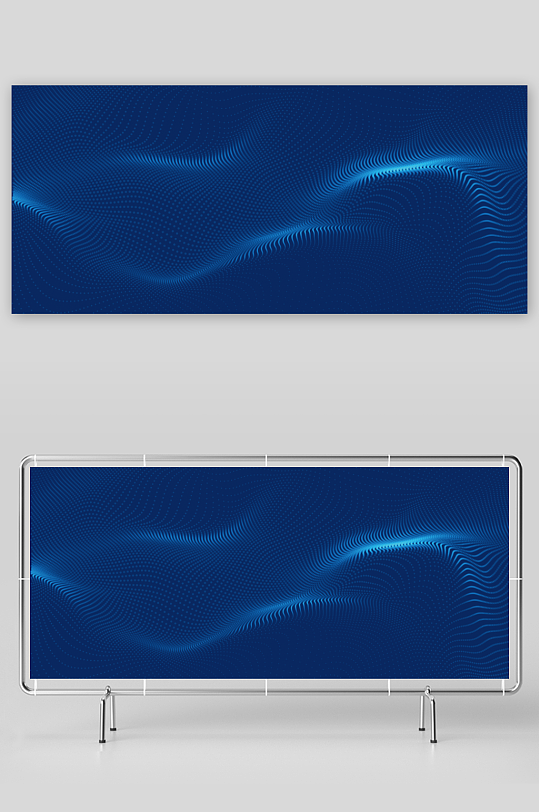 蓝色科技背景模版素材-众图网