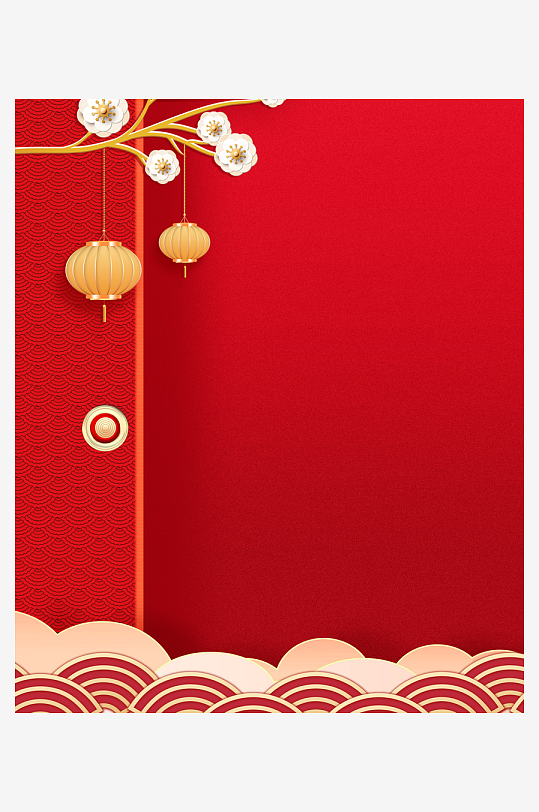 红色喜庆背景素材-众图网