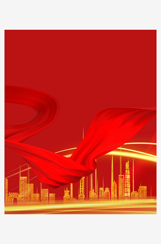 红色喜庆背景模版-众图网