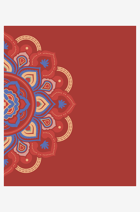 红色喜庆背景模版素材-众图网