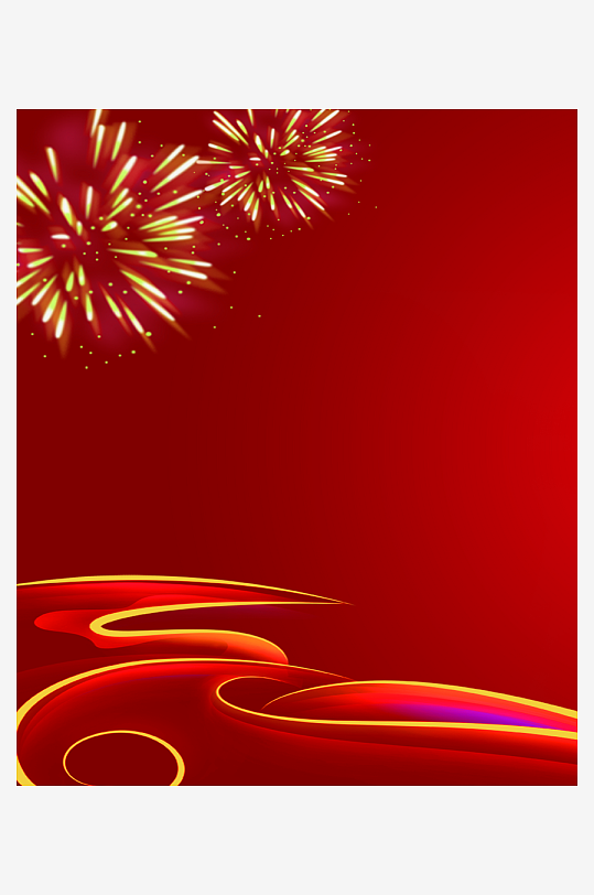 红色喜庆背景模版-众图网