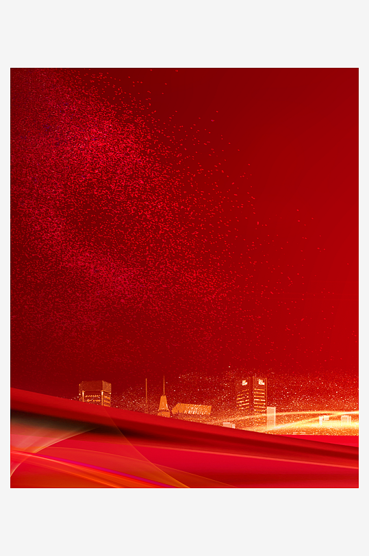 红色喜庆背景模版素材-众图网