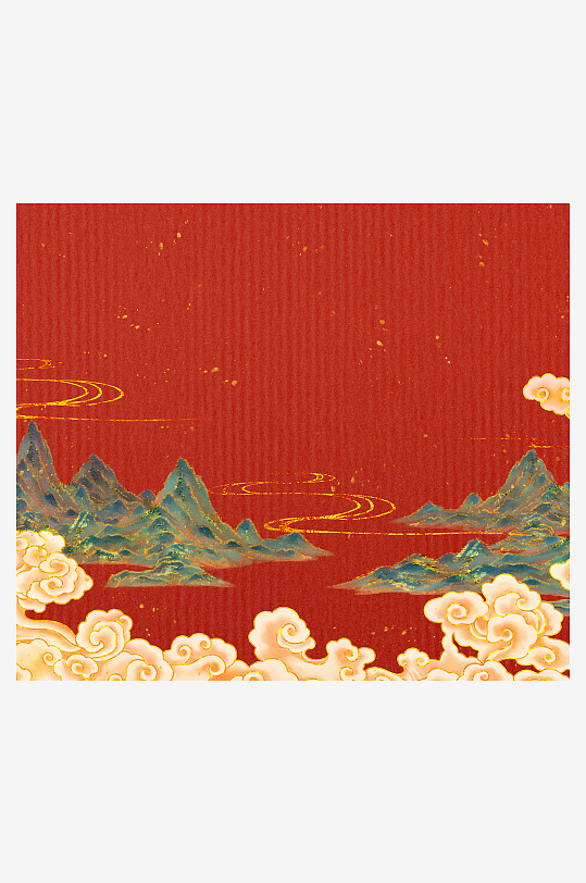 红色喜庆活动背景模版-众图网