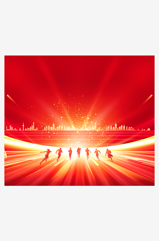 红色喜庆活动背景模版素材-众图网