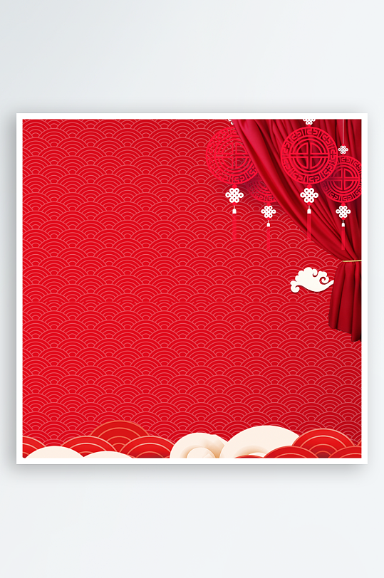 红色喜庆活动背景模版素材-众图网