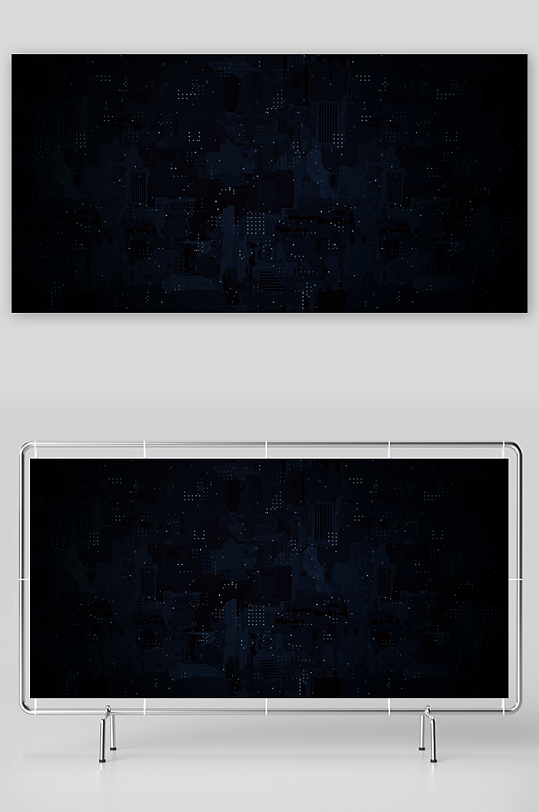 蓝色科技背景素材-众图网