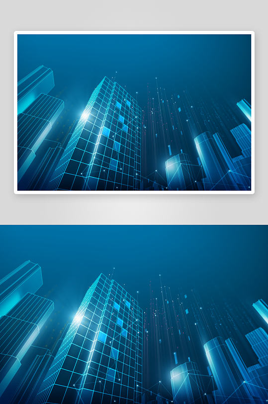 蓝色科技背景素材-众图网