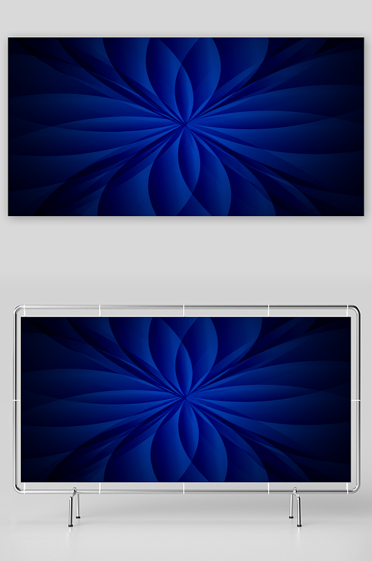 蓝色科技背景模版素材-众图网