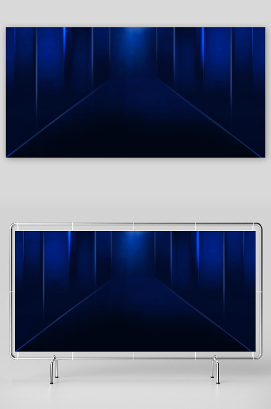 蓝色科技背景模版素材-众图网