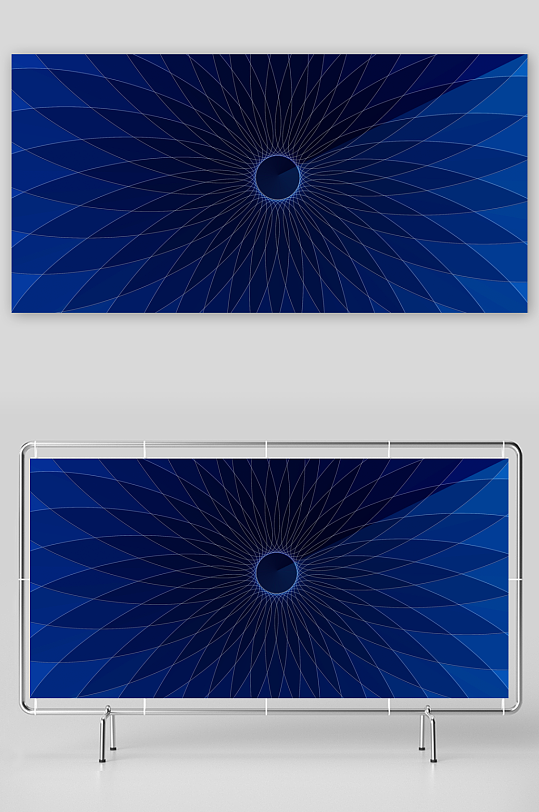 蓝色科技背景模版-众图网