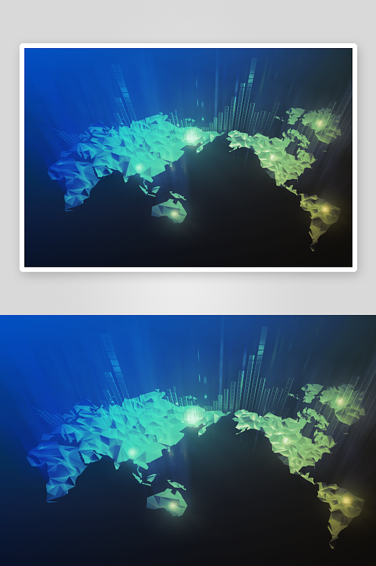 蓝色科技背景素材-众图网