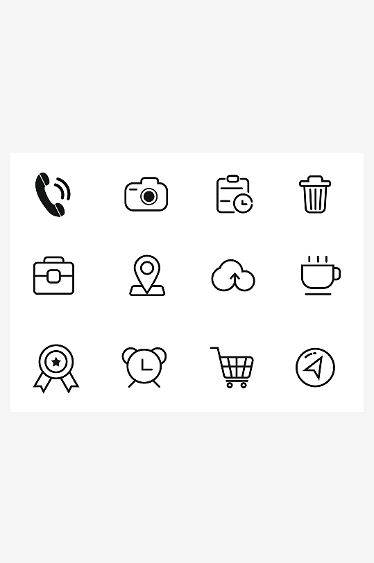 最新原创购物车图标宣传元素-众图网