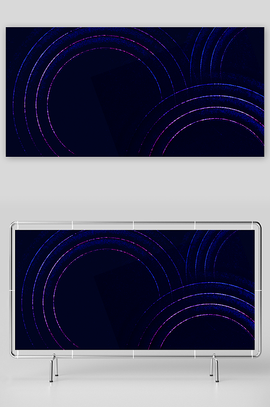 蓝色科技背景模版素材-众图网