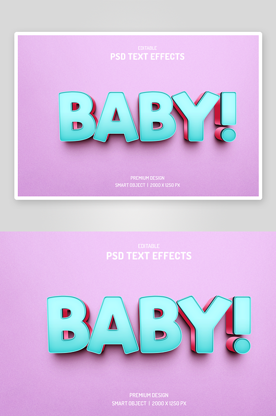 3d字体效果立体样式样机素材-众图网