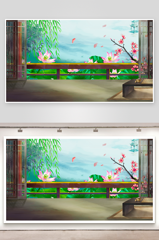 中国风水墨风景画图片素材-众图网