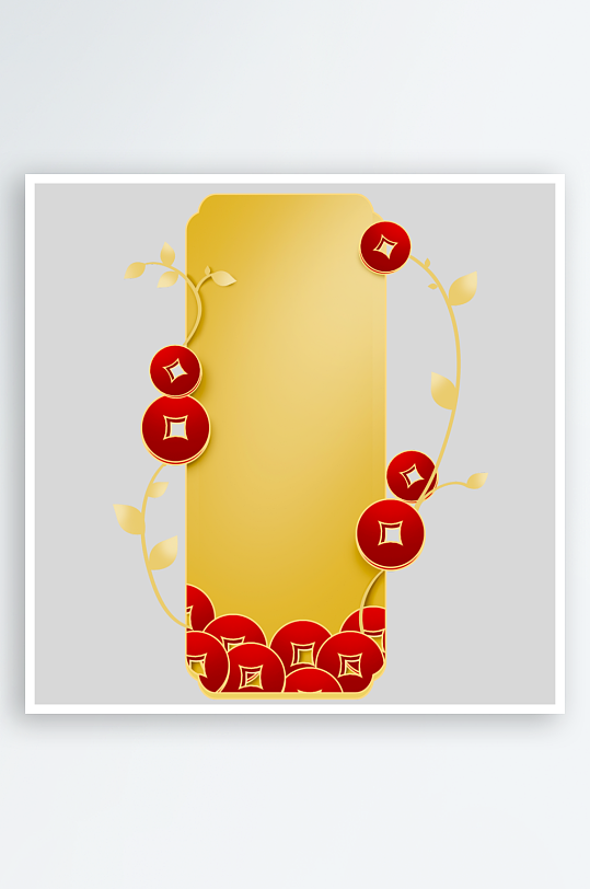 国潮复古标题边框素材-众图网