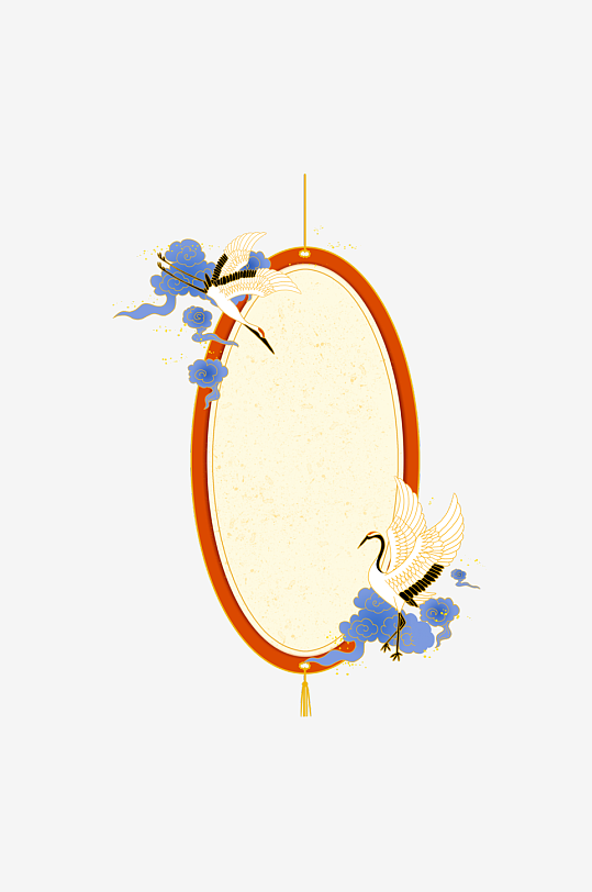 国潮复古标题边框模板-众图网