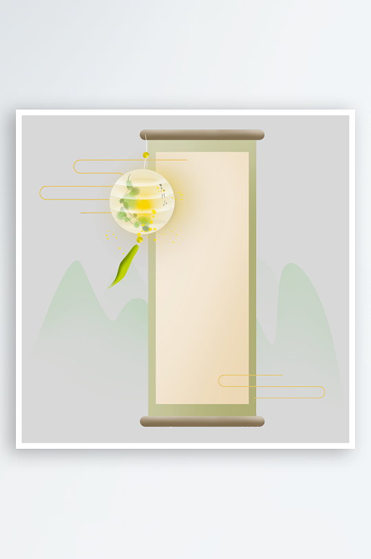 国潮复古标题边框模板素材-众图网