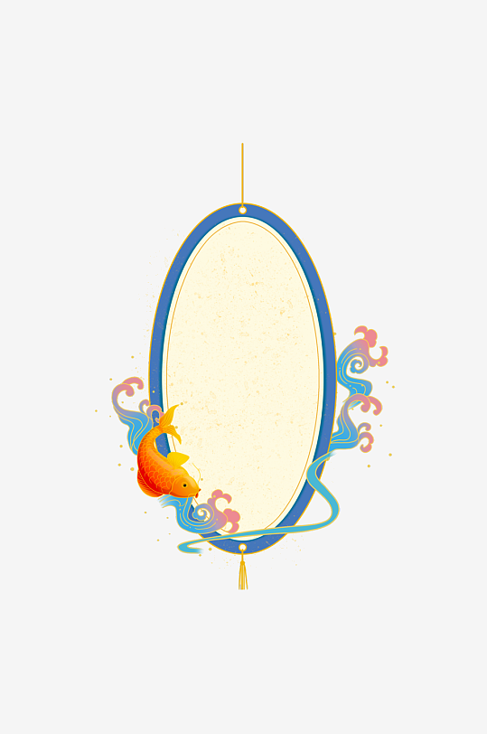 国潮复古标题边框模板素材-众图网