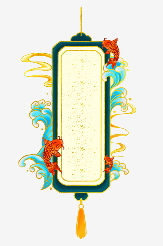 国潮复古标题边框模板素材-众图网