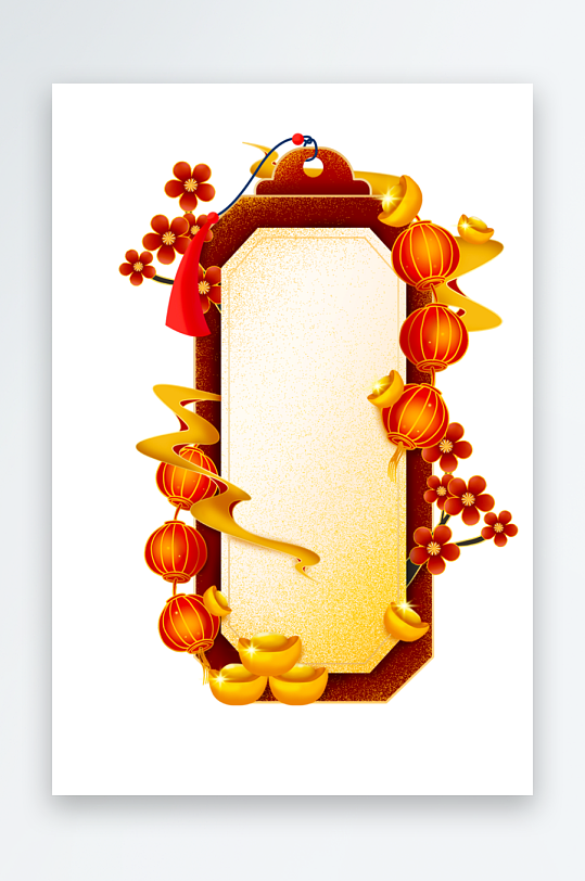 国潮复古标题边框模板素材-众图网