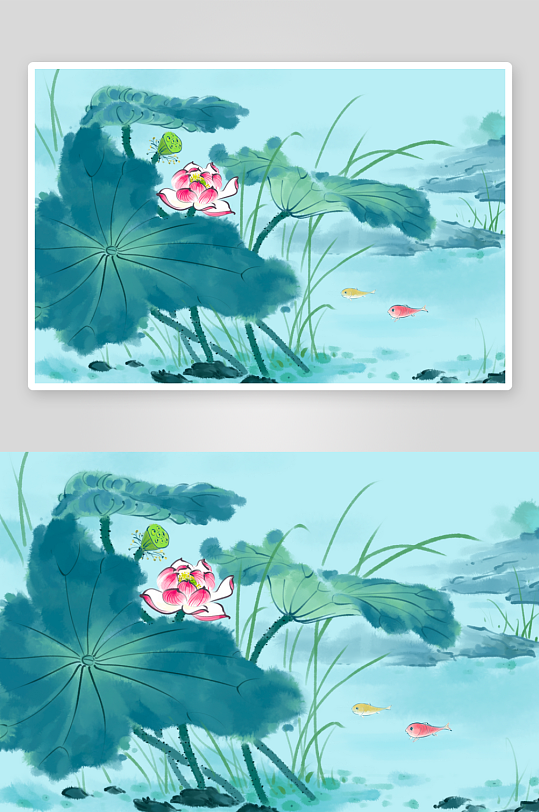 中国风水墨风景画图片素材-众图网