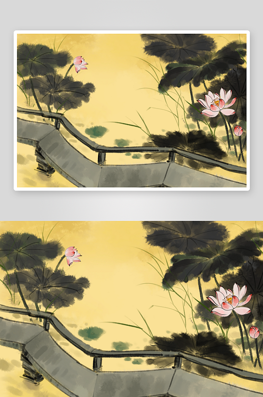 中国风水墨风景画图片-众图网