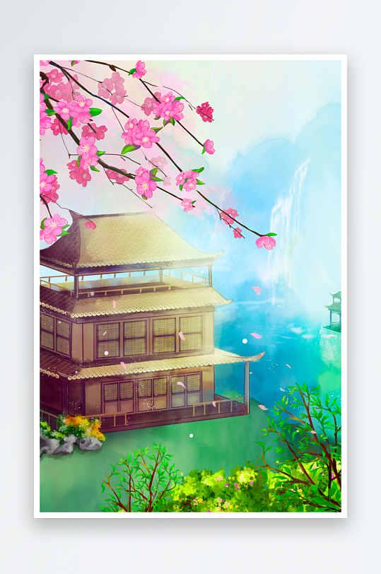 中国风水墨风景画图片-众图网