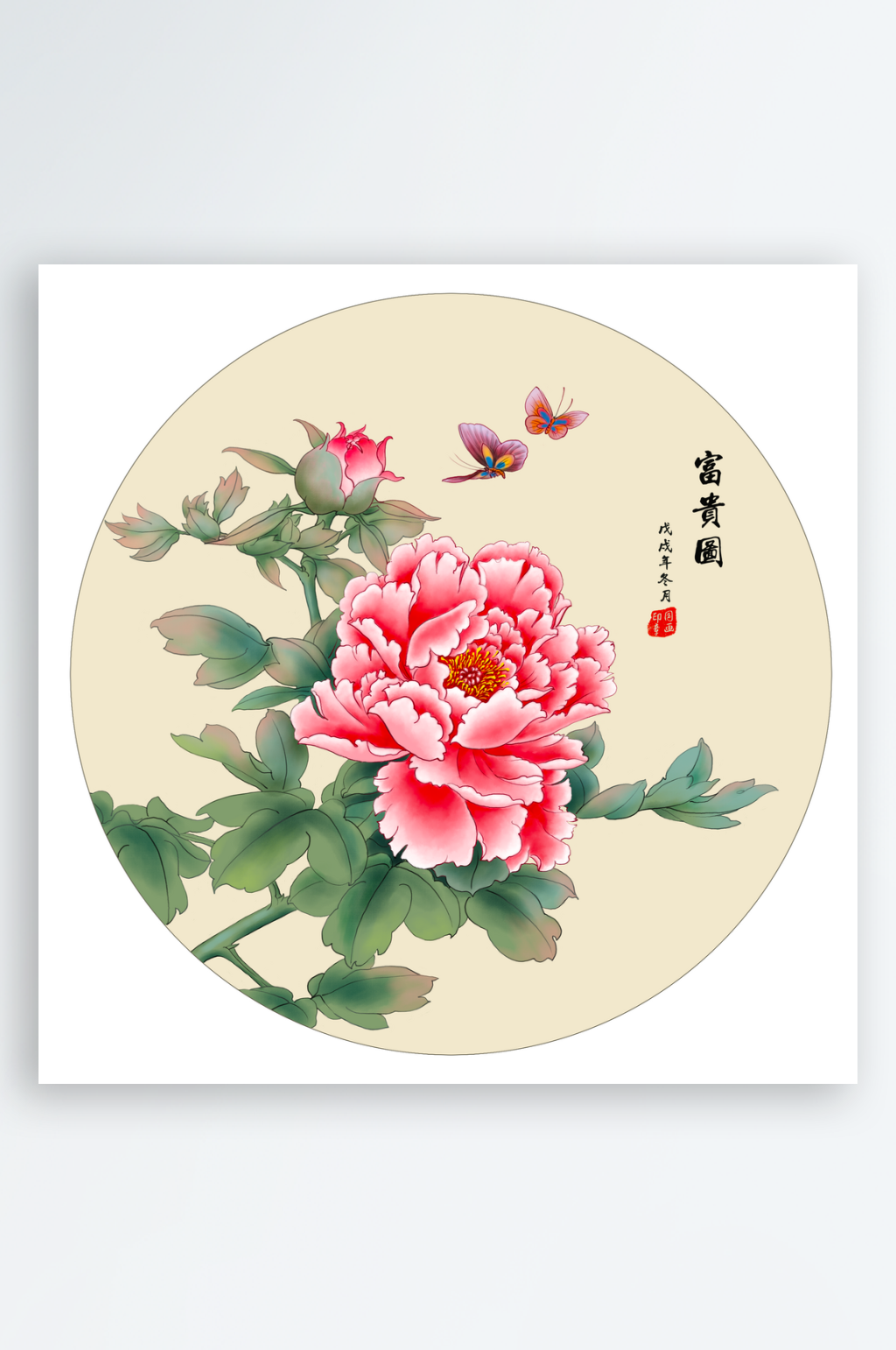 中国风水墨风景画装饰画图片素材