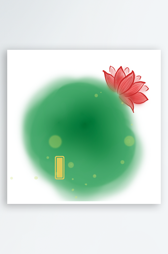 中国风水墨莲花图装饰画-众图网