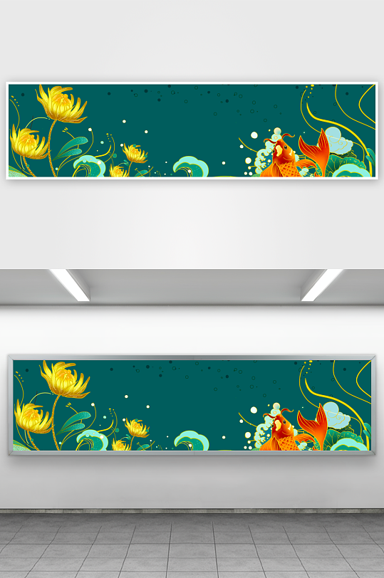 中国风水墨风景画装饰画-众图网