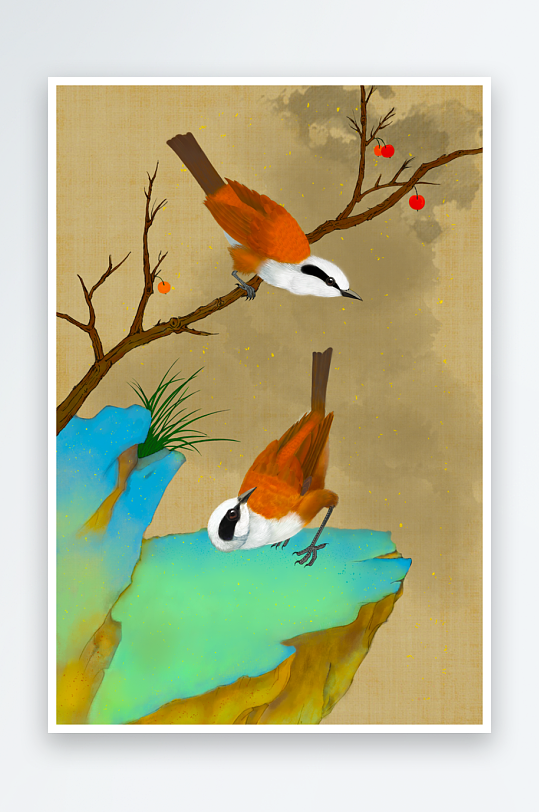 中国风水墨风景画装饰画-众图网