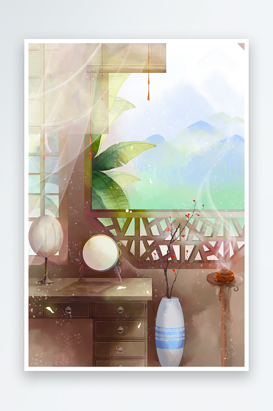 中国风水墨风景画图片-众图网