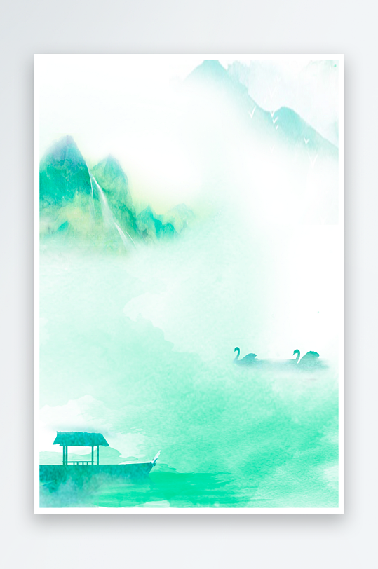 中国风复古海报背景-众图网